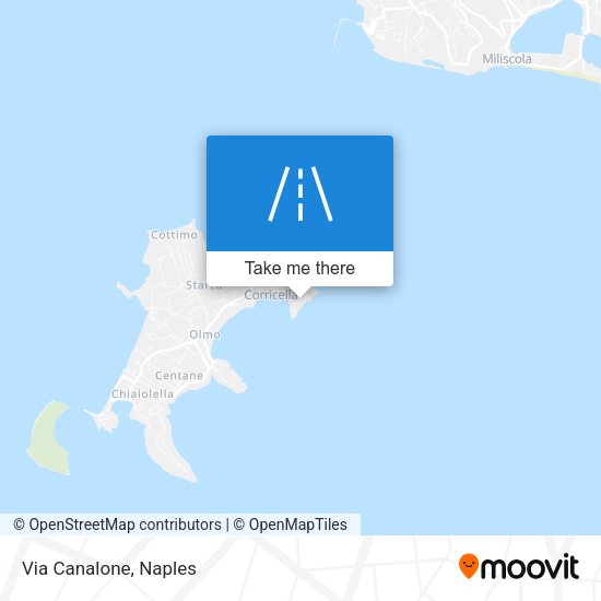 Via Canalone map