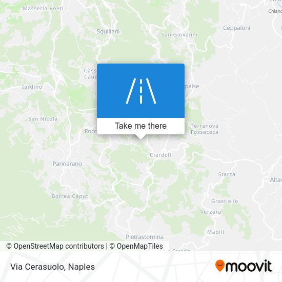 Via Cerasuolo map