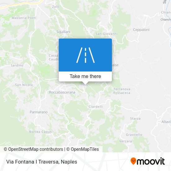 Via Fontana I Traversa map