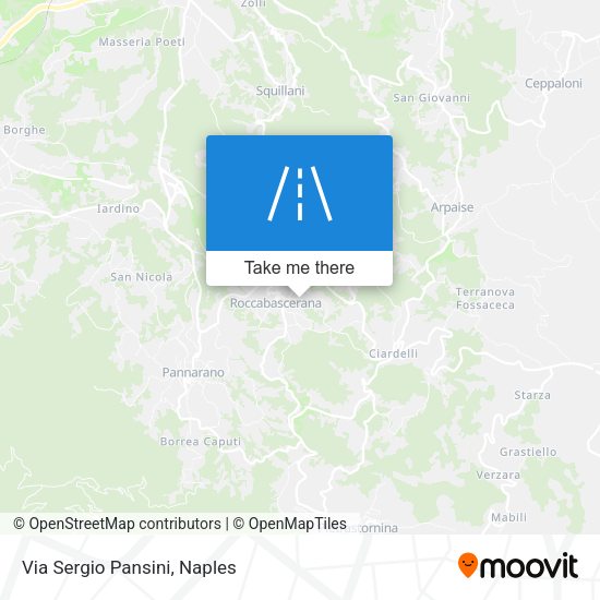 Via Sergio Pansini map