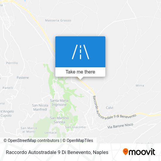 Raccordo Autostradale 9 Di Benevento map