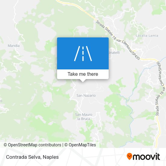 Contrada Selva map