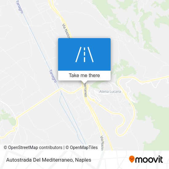 Autostrada Del Mediterraneo map