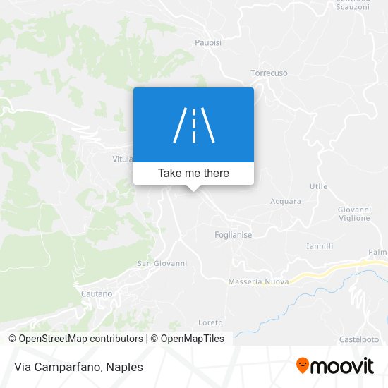 Via Camparfano map