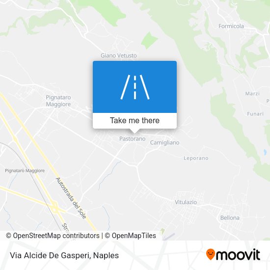 Via Alcide De Gasperi map