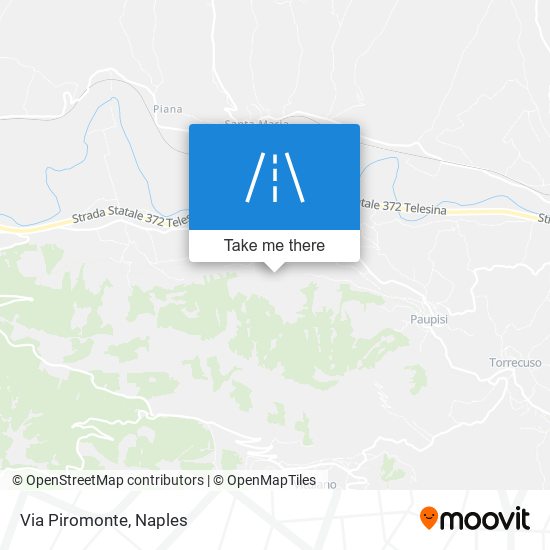 Via Piromonte map