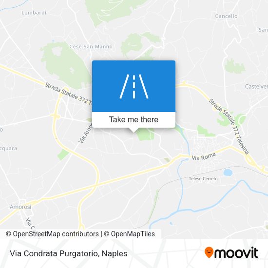 Via Condrata Purgatorio map