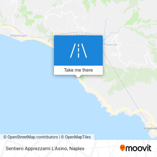 Sentiero Apprezzami L'Asino map