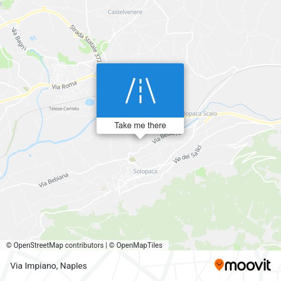Via Impiano map