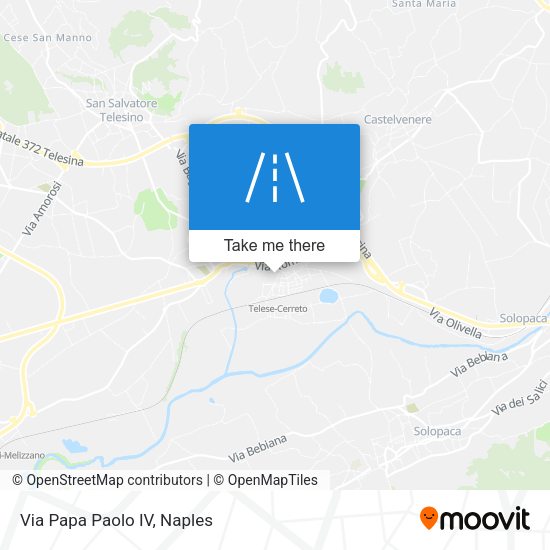 Via Papa Paolo IV map