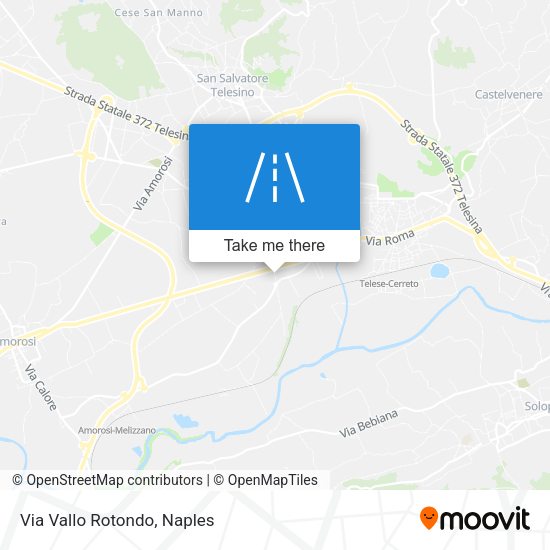 Via Vallo Rotondo map