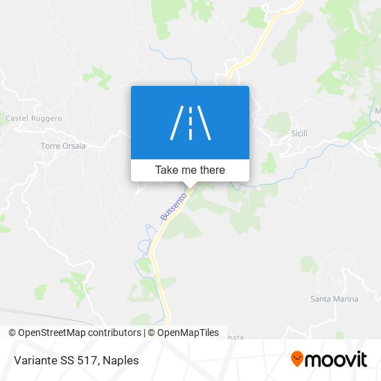 Variante SS 517 map
