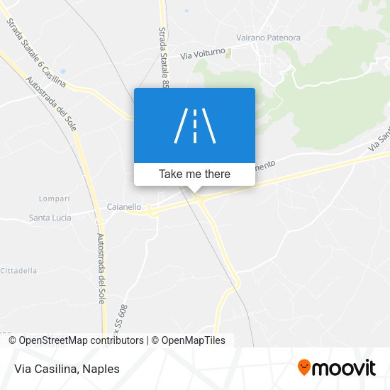 Via Casilina map