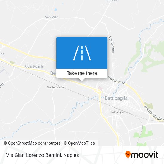 Via Gian Lorenzo Bernini map