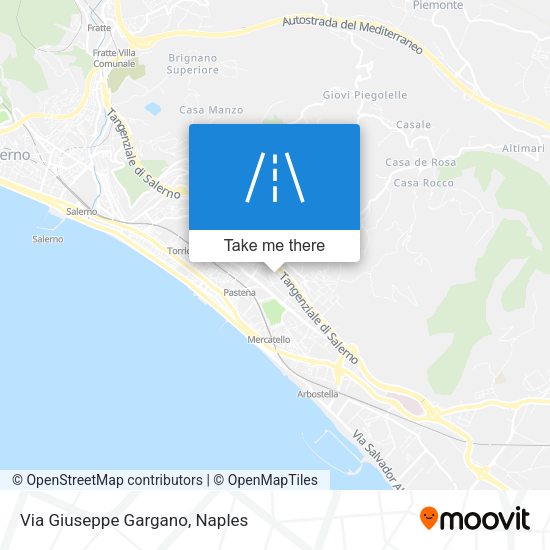 Via Giuseppe Gargano map