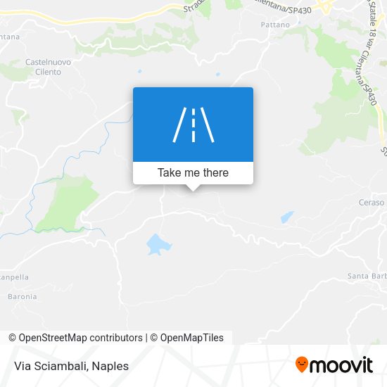 Via Sciambali map