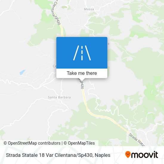 Strada Statale 18 Var Cilentana / Sp430 map