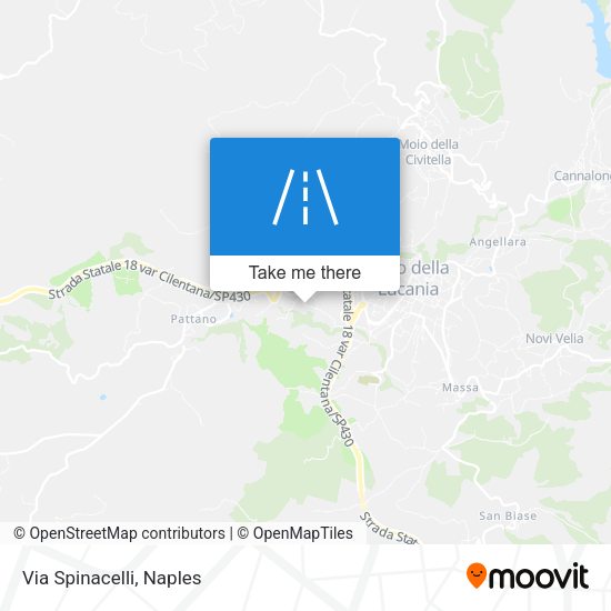Via Spinacelli map