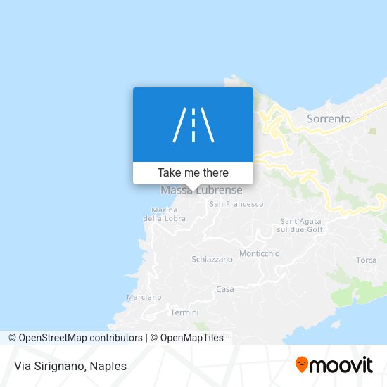 Via Sirignano map