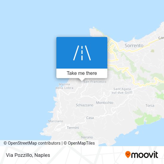 Via Pozzillo map