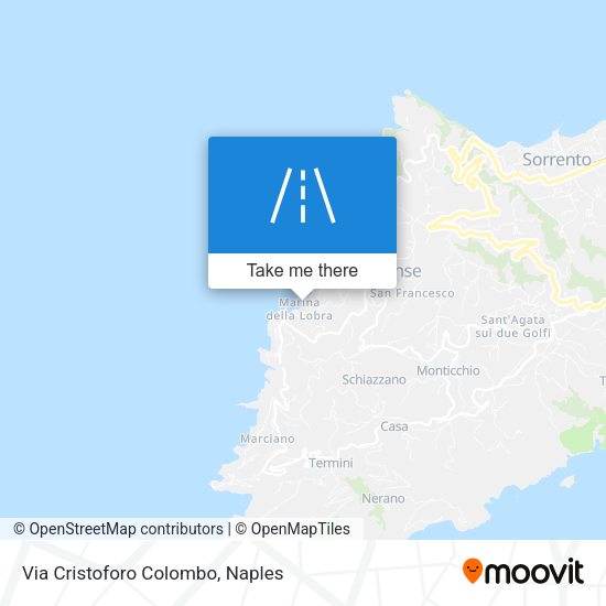 Via Cristoforo Colombo map