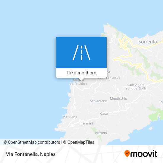 Via Fontanella map