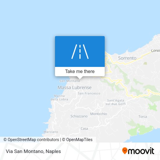 Via San Montano map