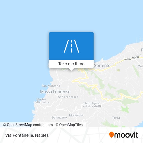 Via Fontanelle map