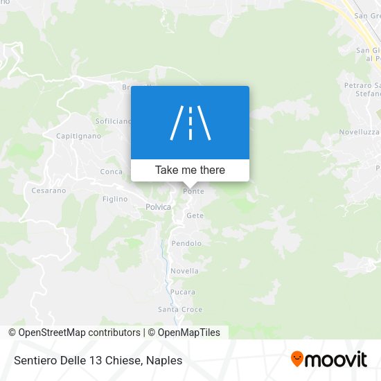 Sentiero Delle 13 Chiese map