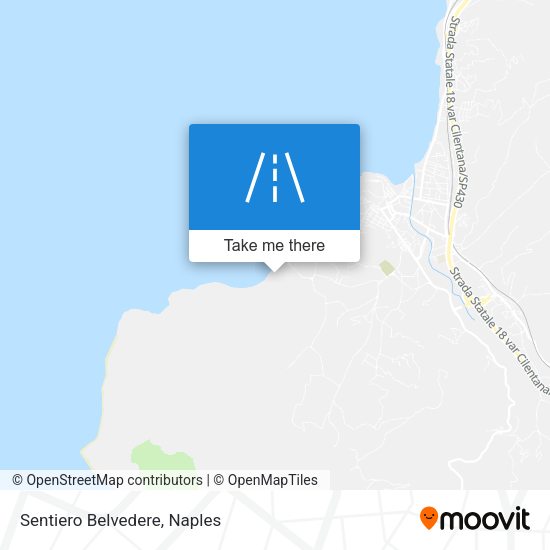 Sentiero Belvedere map