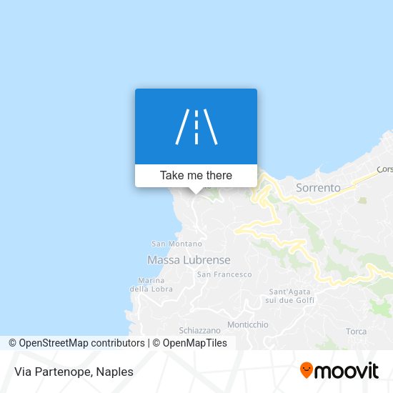Via Partenope map