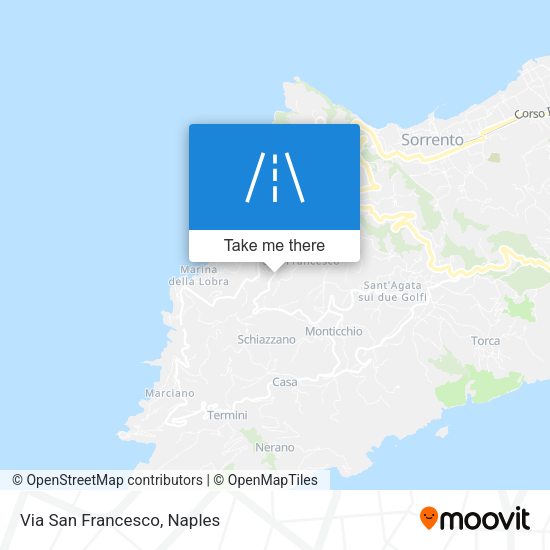 Via San Francesco map
