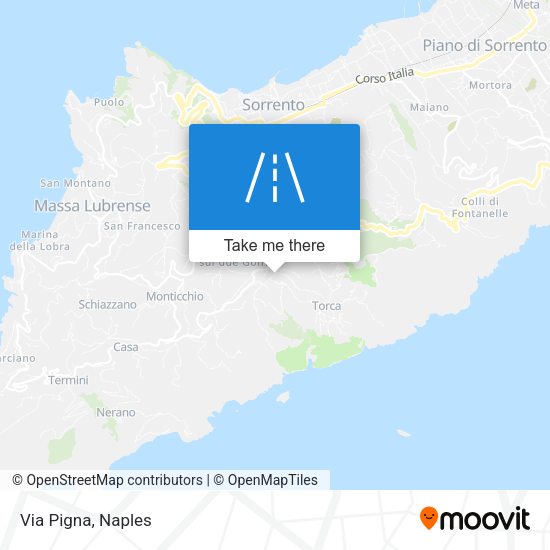 Via Pigna map