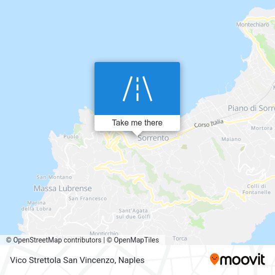 Vico Strettola San Vincenzo map