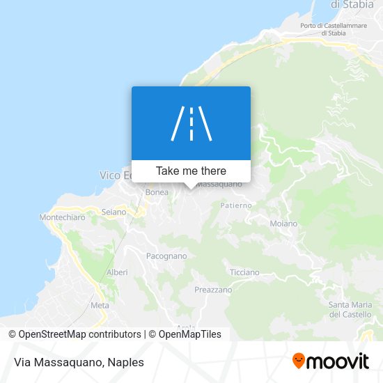Via Massaquano map