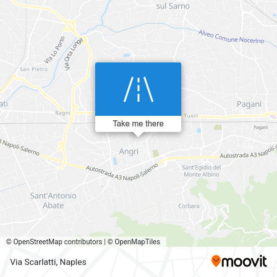Via Scarlatti map