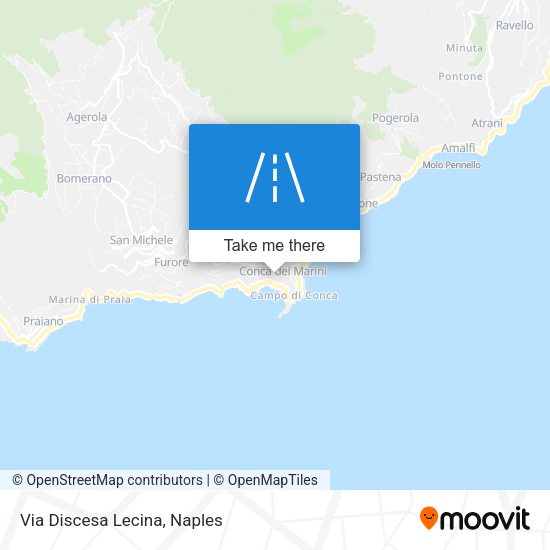 Via Discesa Lecina map