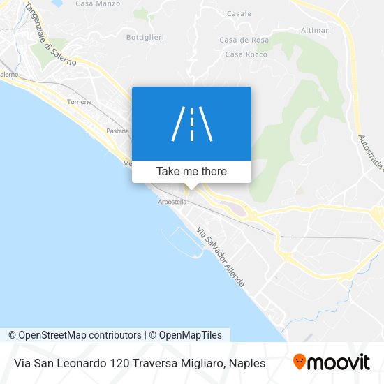 Via San Leonardo 120 Traversa Migliaro map