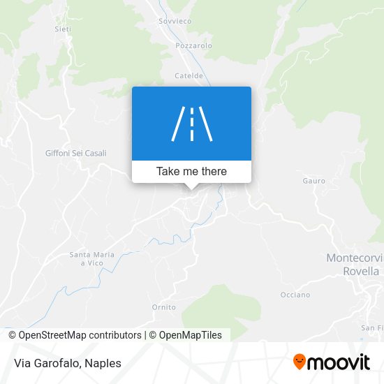 Via Garofalo map