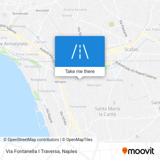 Via Fontanella I Traversa map