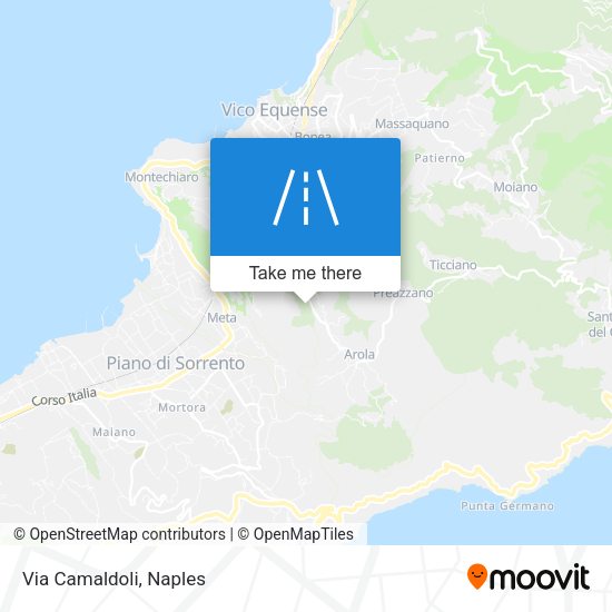 Via Camaldoli map