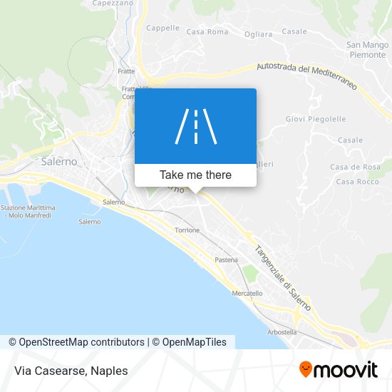 Via Casearse map
