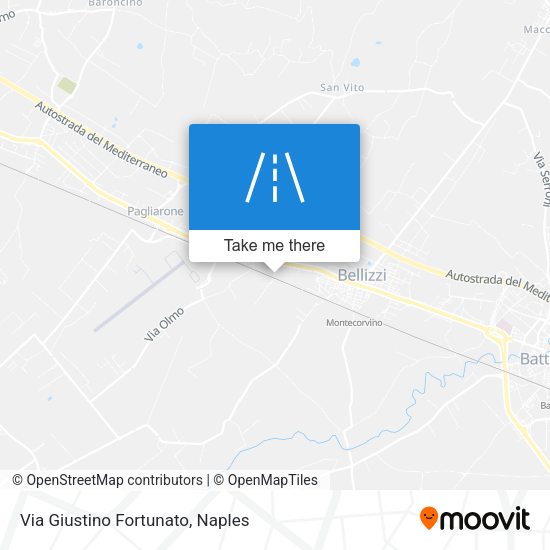 Via Giustino Fortunato map