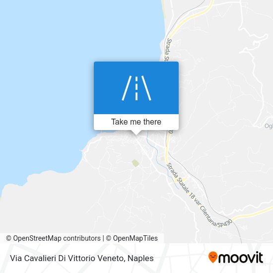 Via Cavalieri Di Vittorio Veneto map