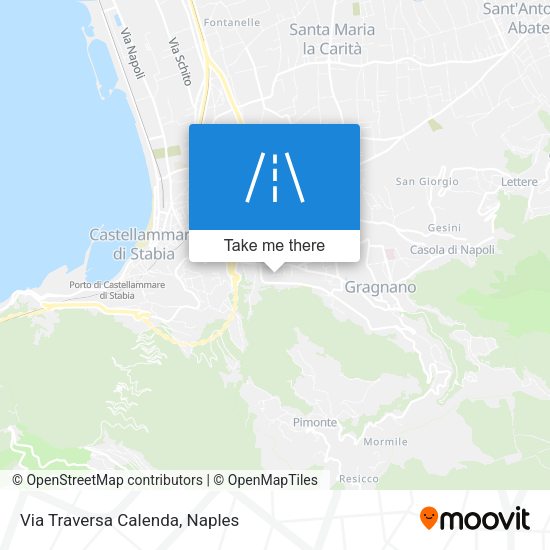 Via Traversa Calenda map