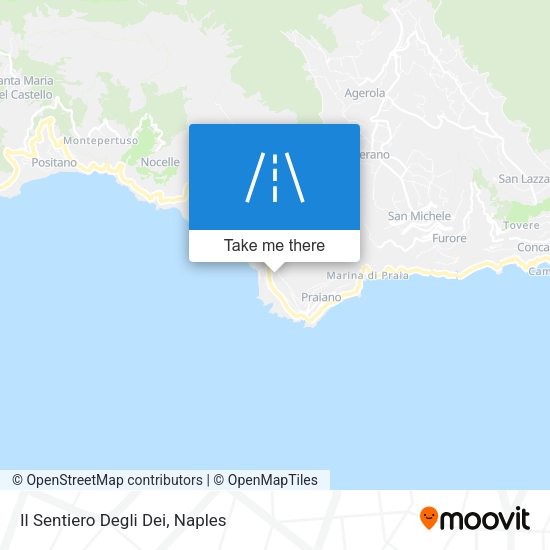 Il Sentiero Degli Dei map
