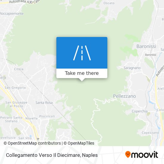 Collegamento Verso Il Diecimare map