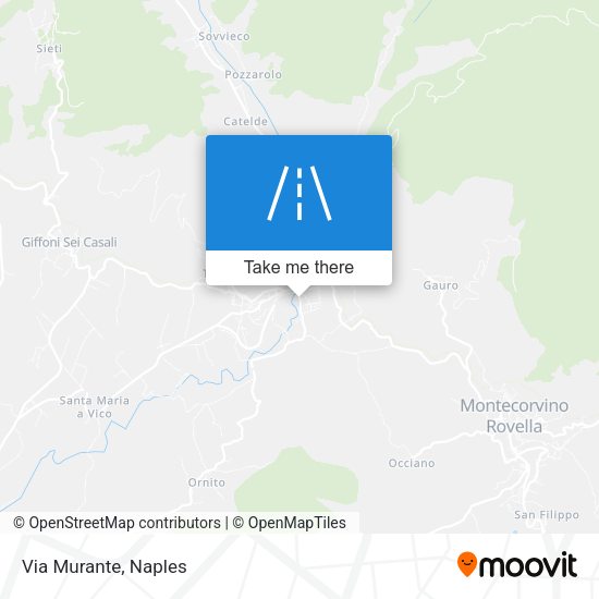 Via Murante map