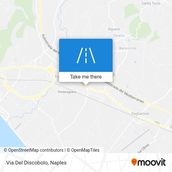 Via Del Discobolo map