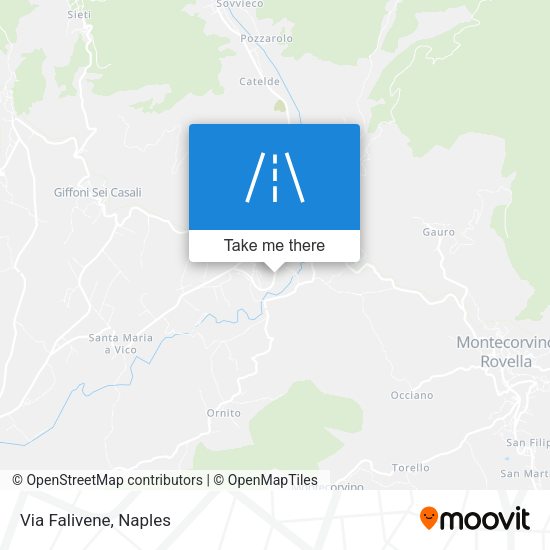 Via Falivene map